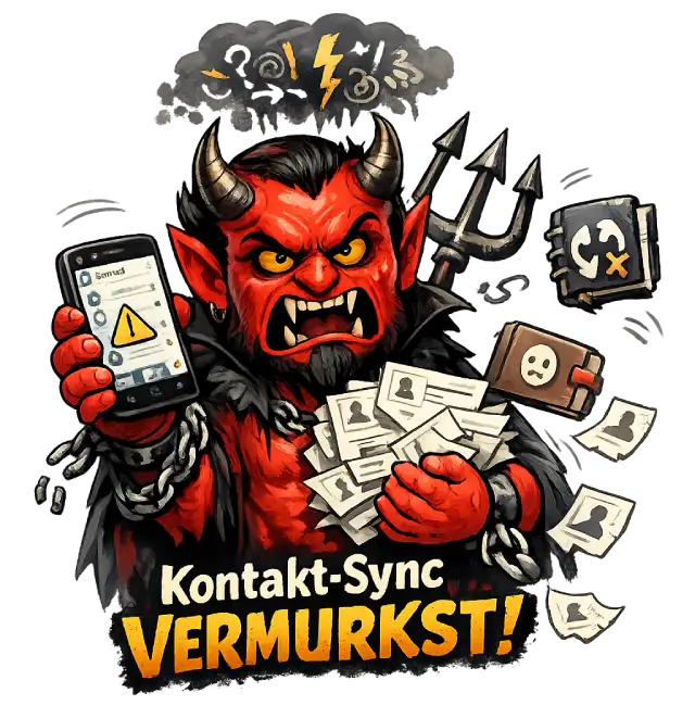 Kontakte Synchronisation vermurkst
